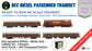 PRE-ORDER: DCC TRAIN SET: Diesel Passenger Train: Old Maroon Livery (With Track and Controller)