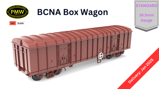 PRE-ORDER: BCNA, Box Wagon, HO Scale