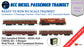 PRE-ORDER: DCC TRAIN SET: Diesel Passenger Train: Old Maroon Livery (With Track and Controller)