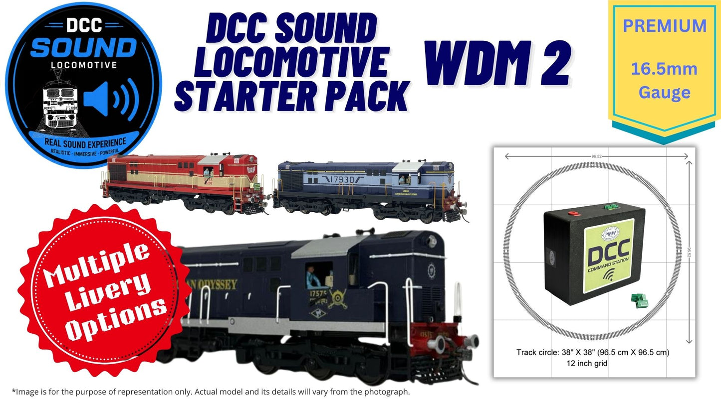 PRE-ORDER: RTR Locmotive Starter Pack - DCC Sound - WDM2