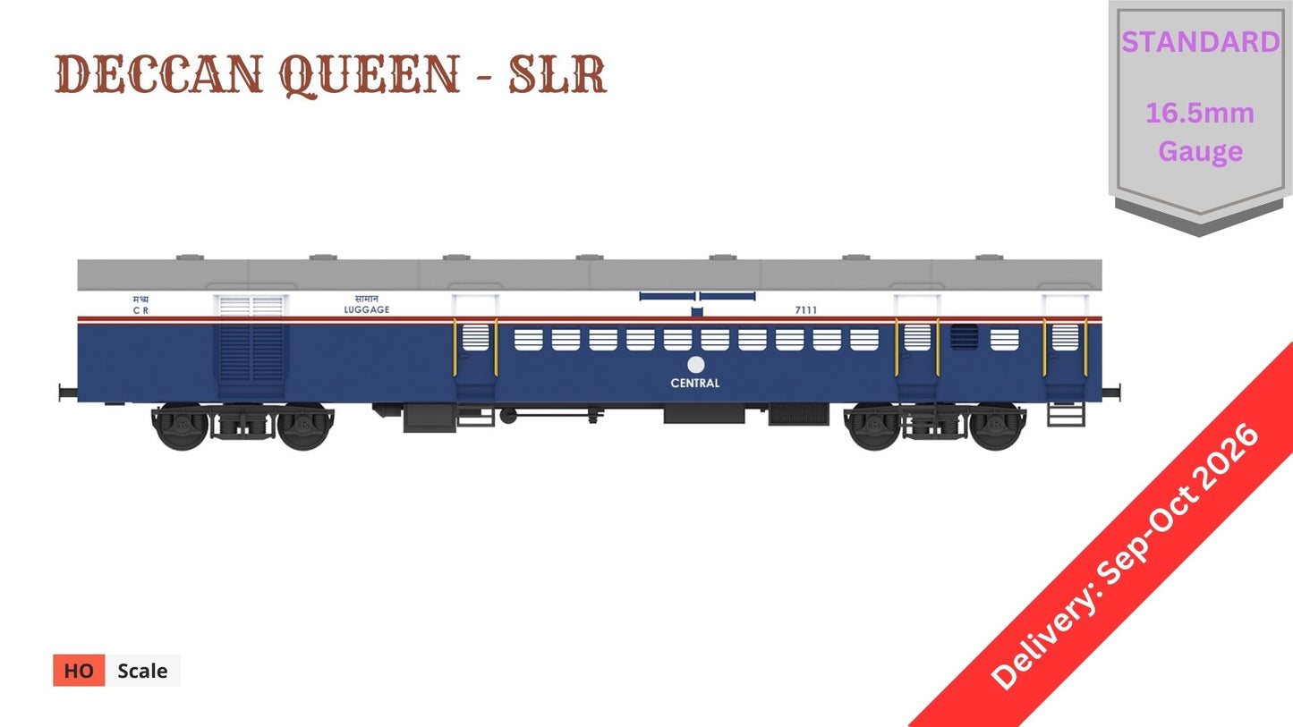 PRE-ORDER: DECCAN QUEEN - ICF SLR, HO Scale - Standard Version