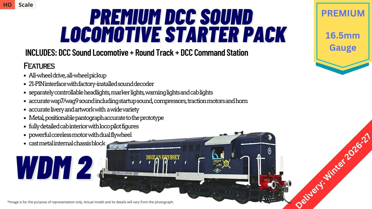 PRE-ORDER: RTR Locmotive Starter Pack - DCC Sound - WDM2
