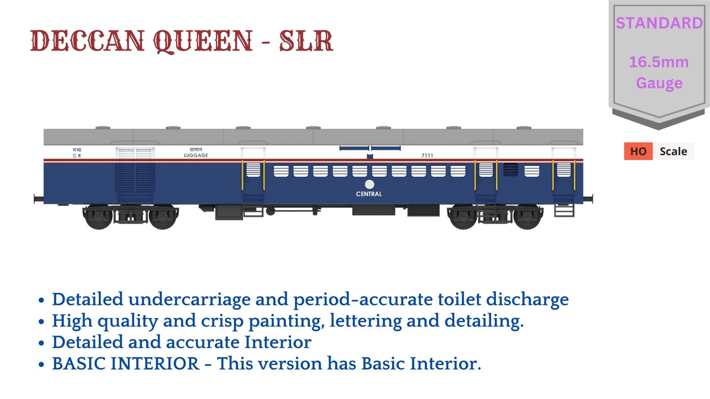PRE-ORDER: DECCAN QUEEN - ICF SLR, HO Scale - Standard Version