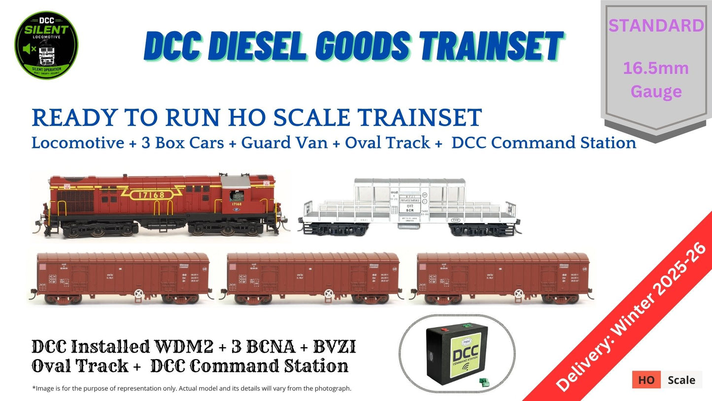 PRE-ORDER: DCC TRAIN Set: Diesel Goods Train (With Track and Controller)