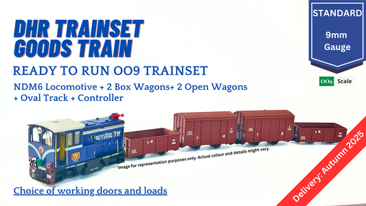 PRE-ORDER: Ready to Run DHR Goods Trainset (With Tracks and Controller)