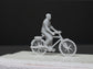 UNPAINTED Figures: Man on a cycle