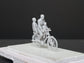 UNPAINTED Figures: Family on a Bicycle