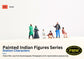 Painted Indian Figures : Station Characters - Set 4