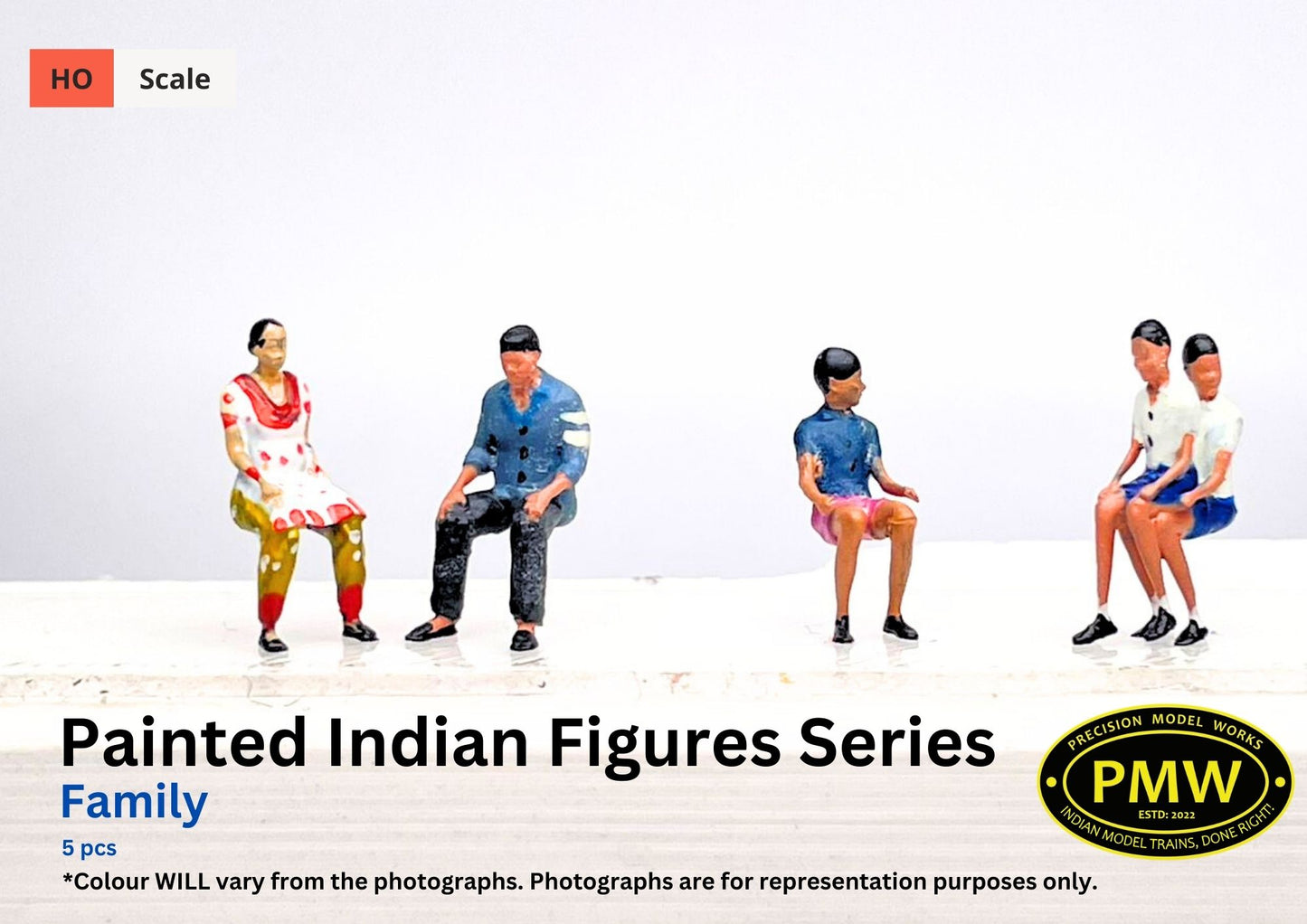 Painted Indian Figures : Family