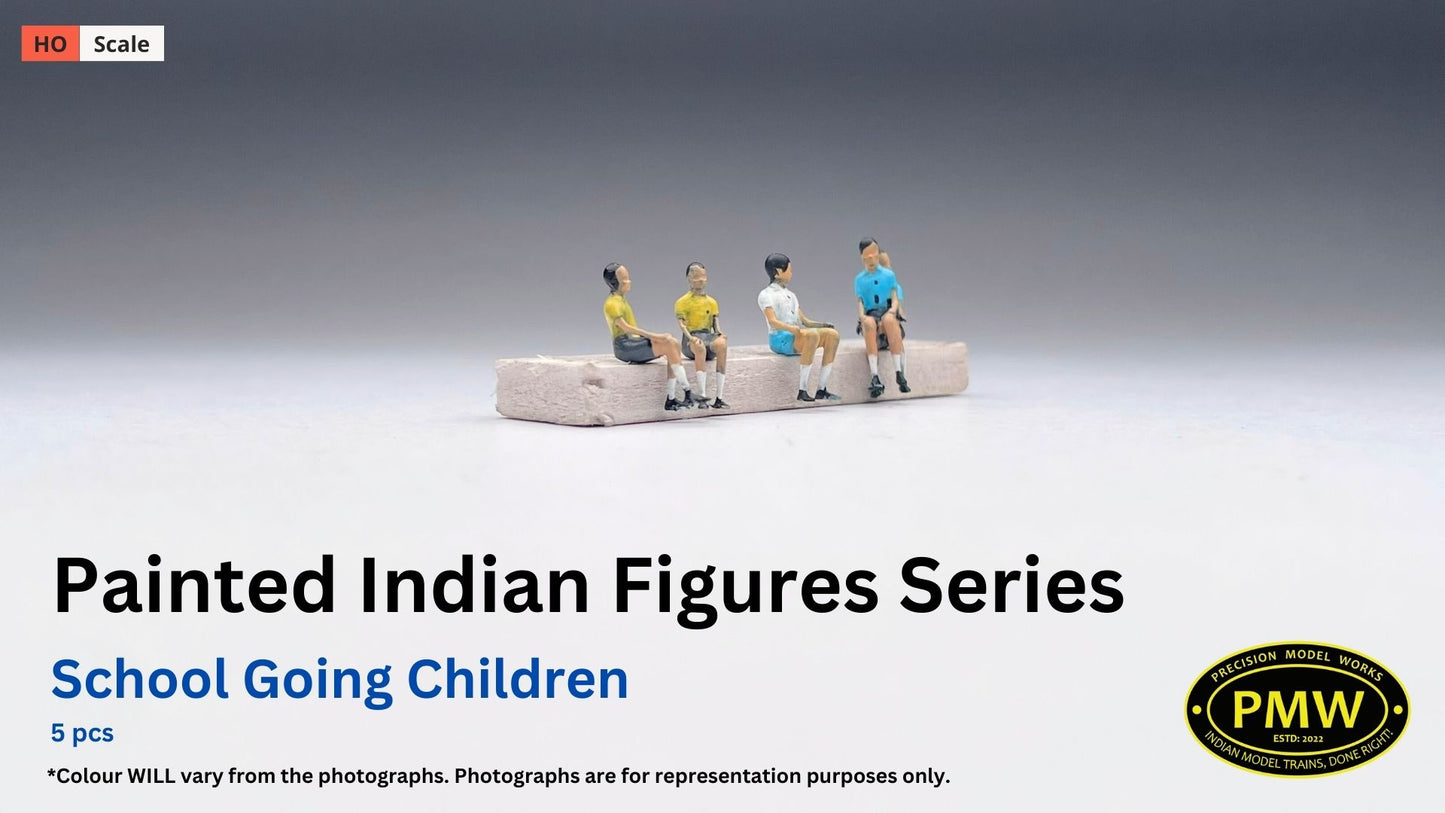 Painted Indian Figures : School Children