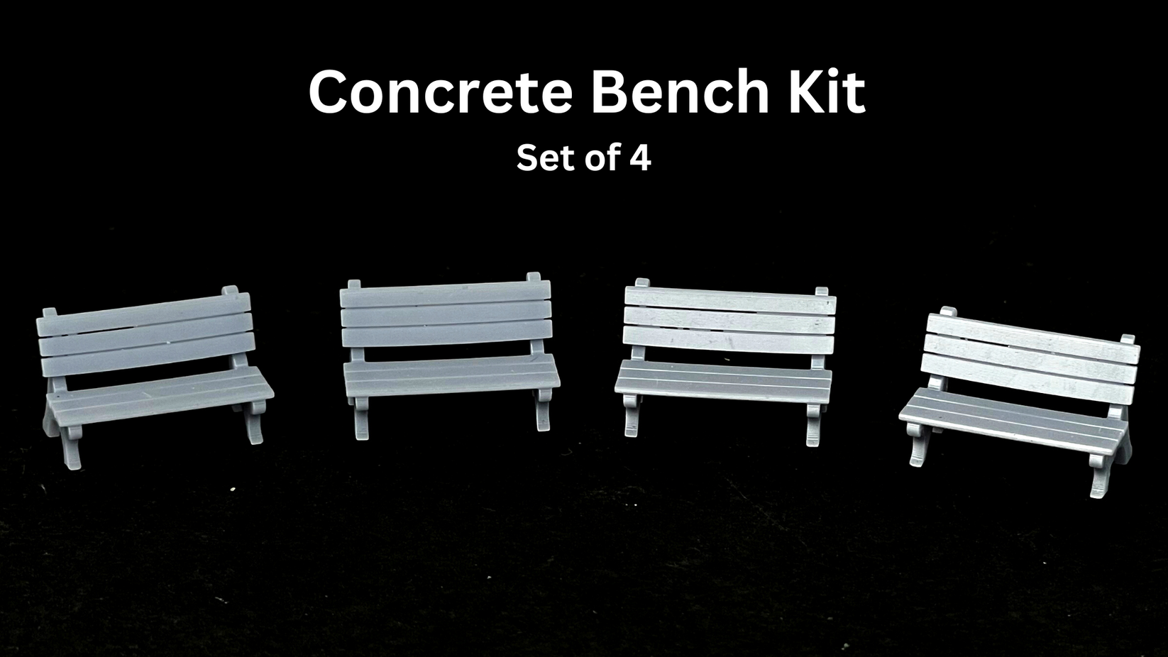 Rc Model Building Bench Concrete Bench Kit HO Scale – Precision Model Works